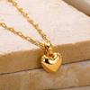 Love Pendant Love Heart Necklace Hollow Collarbone Choker New Pendant Necklace  Gift