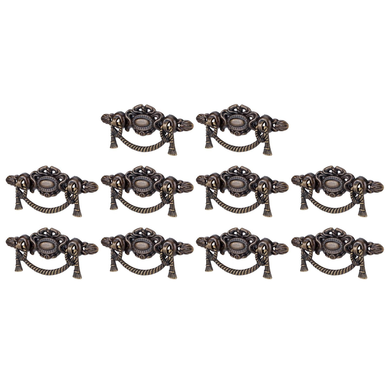 

10 Sets Kitchen Drawer Cabinet Door Handle Furniture Knobs Hardware Cupboard Antique Pull Handles