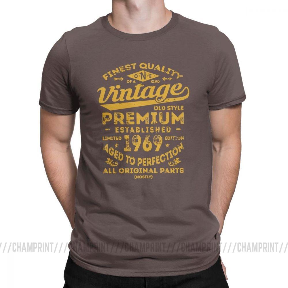 Vintage 1969 Birthday Gift Idea 50 Years Old 50Th Birthday Gift T Shirt For Male O