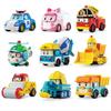 [Robocar Poli] Diecast Mini-Auto Poli/Roy/Amber/Helly/Tracky/Trino/Lifty/Schule B Koreanische Puppen und Spielzeug