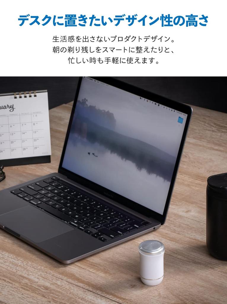 Hero Green Electric Shaver with Rotary Rechargeable AC USB Fast High Perfect for Business and Dark Navy [B+GEAR] Men's Blades, Powered, Waterproof,