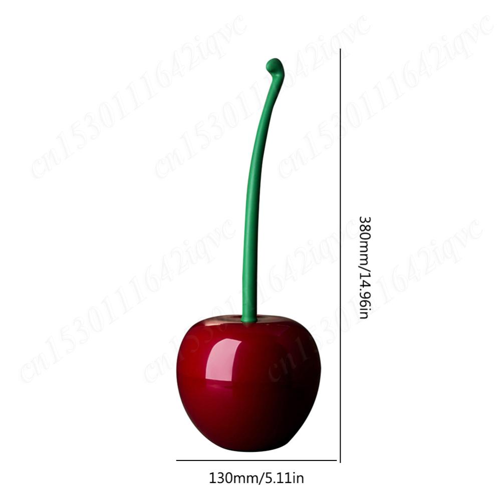 1pc Creative Toilet Brush Lovely Cherry Shape Lavatory Toilet Brush Holder Set Cleaning Tool Toilet Holder Bathroom Accessories