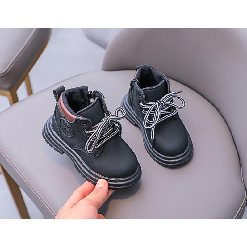 Stivali Martin da Bambino, Nuovi Arrivi Autunno/Inverno, Stivali Gialli Versatili per Bambine, Stile Britannico Vintage per Bambini.