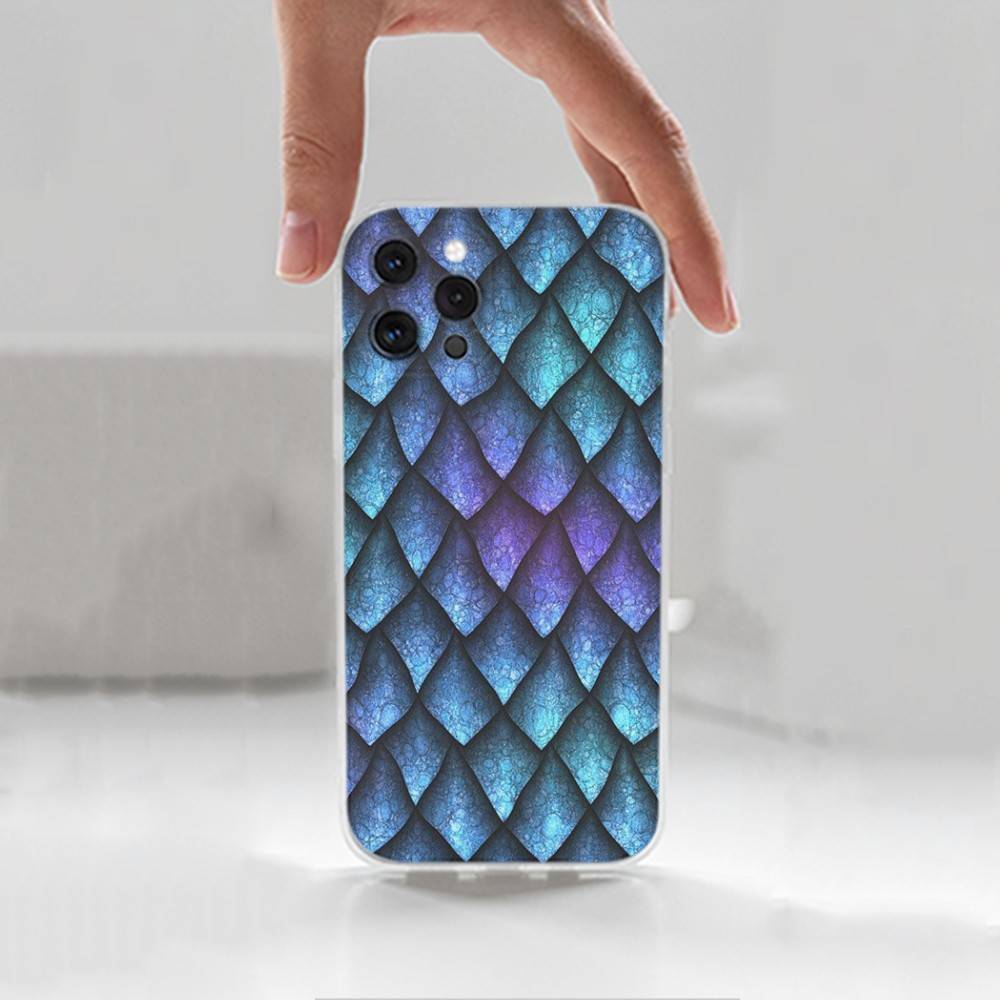 Snakeskin pattern Case For iPhone 15,11,12,13,16,14,17,Pro,Max,Plus,SE,Mini,X,XS,XR, Transparent Soft Silicone