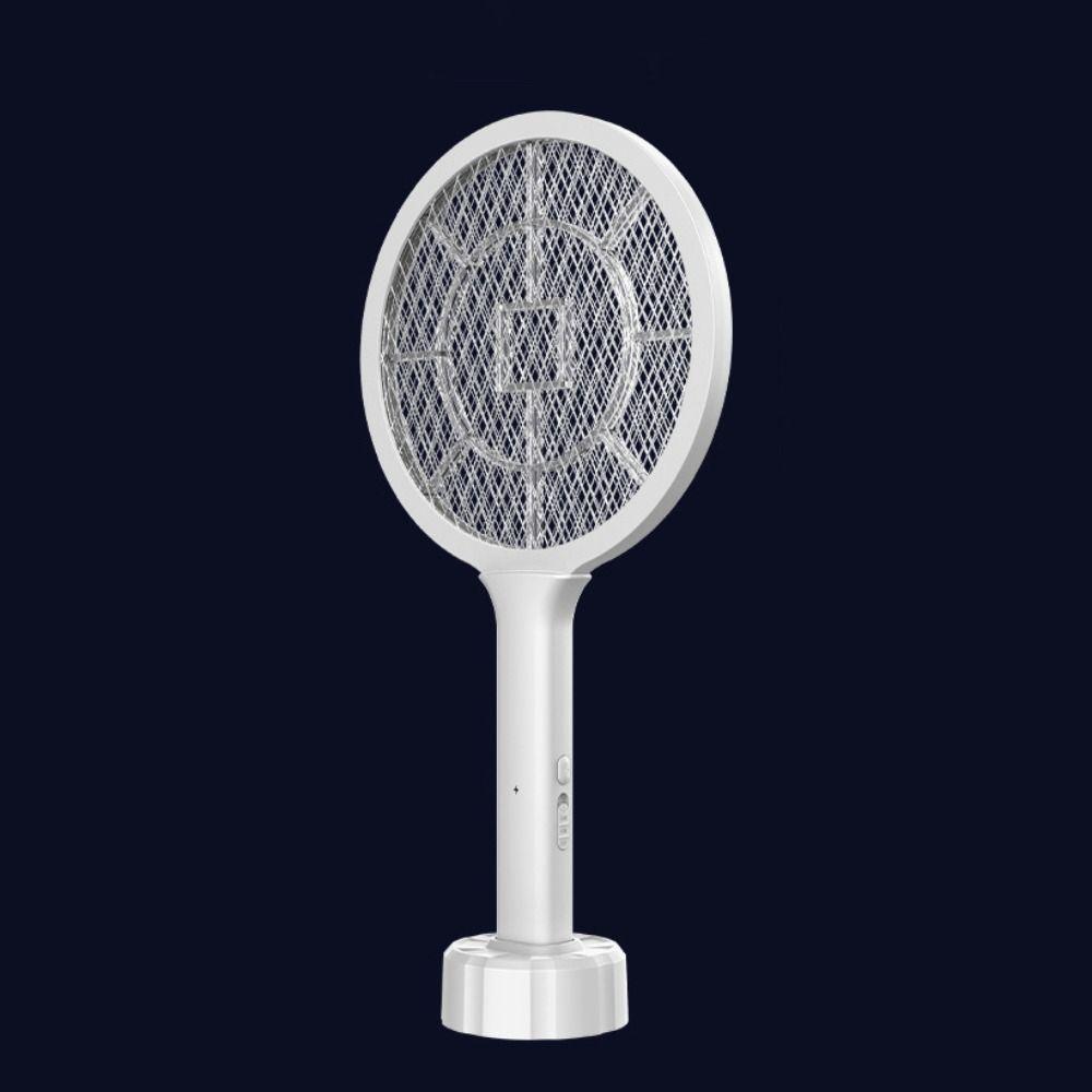 USB Rechargeable Fly Swatter 2-in-1 Mosquito Killer Lamp Electric Mosquito Swatter  Mosquito Lure
