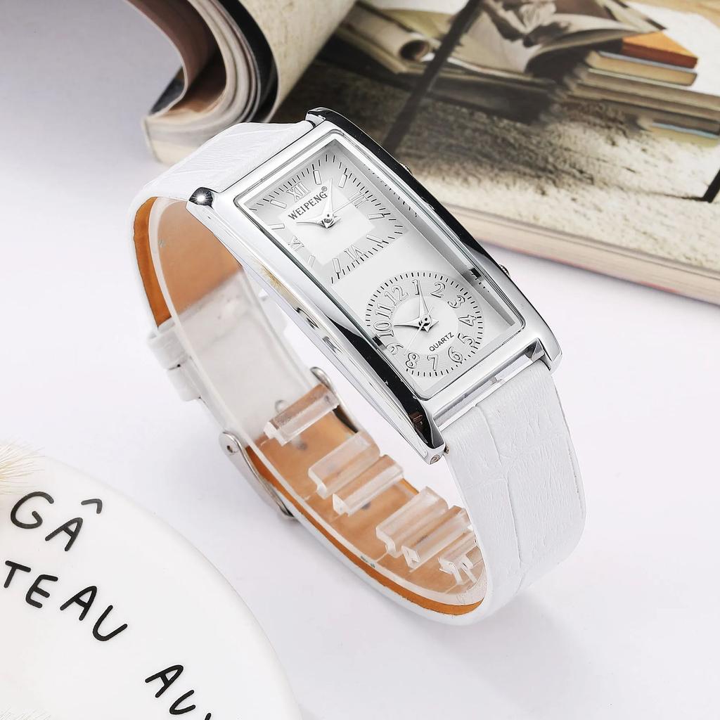 Hot selling fashion leisure business dual time zones dual dial watches for man woman couple watches quartz watches reloj