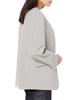 [BIS] Women's V-neck, No-Collar Jacket, Gray Sub (09), Size S, BVV63050, Suitable for Set-Ups