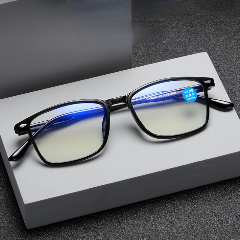 Klassische Lesebrille für Herren Damen Vollrand Anti-Blaulicht-Brille Ultraleicht Weitsichtigkeitsbrille +1.0 +1.5 +2.0 +2.5 ~ +4.0