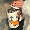 With Tea Strainer Stainless Steel Water Bottle 1000ml Tea Cup Vacuum Flasks Workplace Use