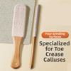 Ergonomic Handle Foot Exfoliator Wooden Rasp Lightweight