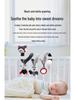 Newborn Black and White Visual Training Crib Hanging Plush Toy for Soothing Babies