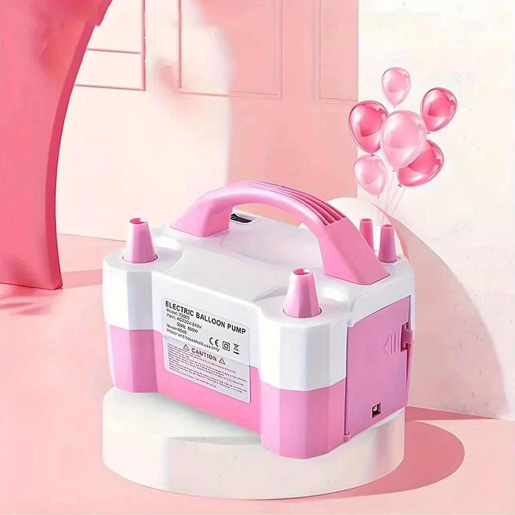 Electric Balloon Blowing Machine Charging Pump Double Hole Automatic Balloon Blowing Machine Wedding Room Balloon Blowing Tool