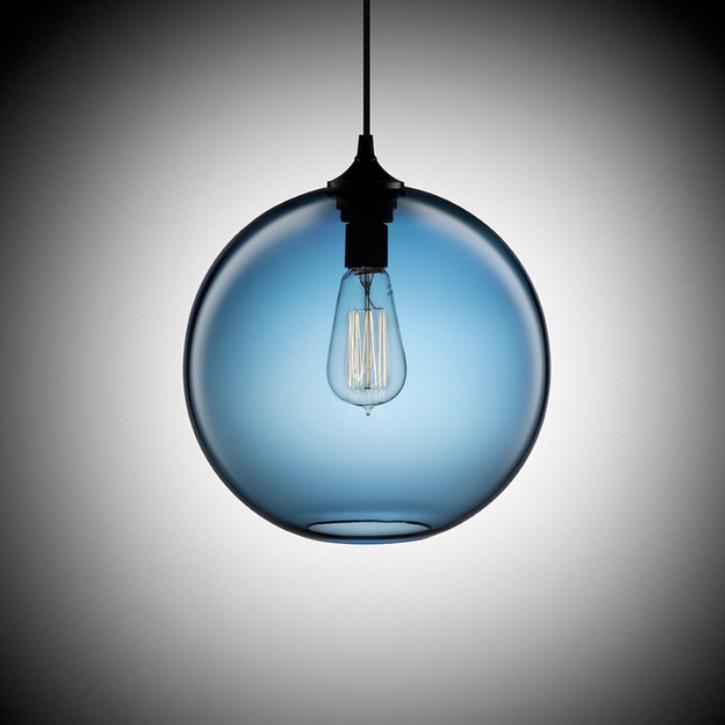 

Лофт Винтаж Промышленный 6 Цветной Стеклянный Шар Подвесные Светильники диаметром 30см Светильники Кухня Ресторан diameter 30cm синий