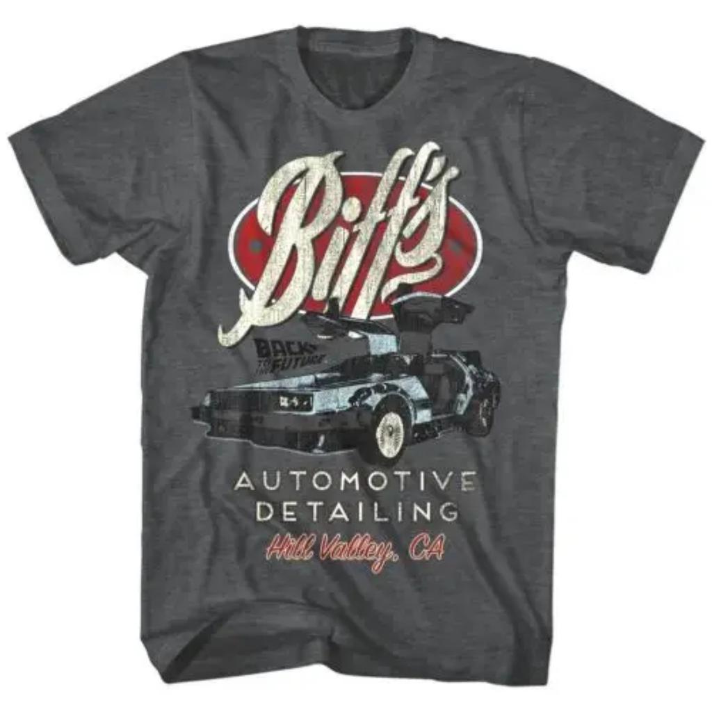 Zurück in die Zukunft Herren T-Shirt Biff's Automotive Detailing Hill Valley Film