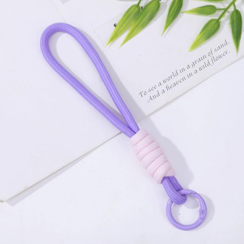 Color-Block Weaving Phone & Key Lanyard - Anti-Lost Decoration Accessory
