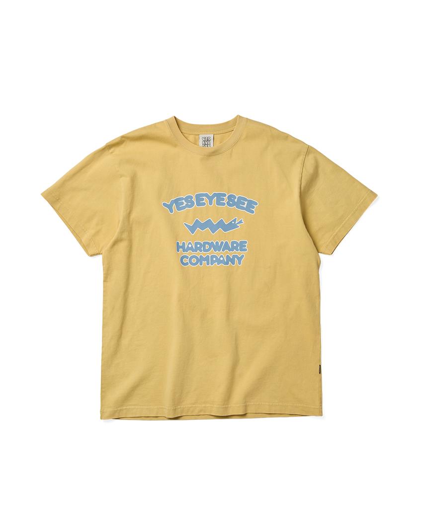 YESEYESEE Sn Hardware Washed Tee Light Mustard