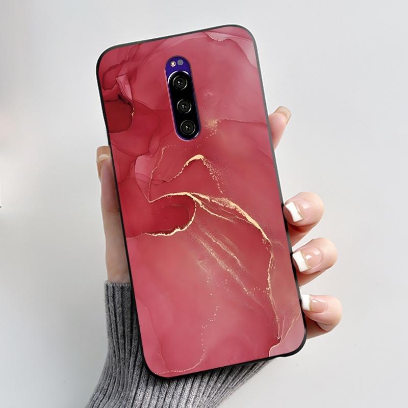 For Sony Xperia 1 Casing Luxury Cute Love Rabbit Funny Black TPU Soft Silicone Protective Back Cover For Sony Xperia1 Phone Case