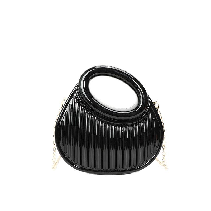 

Прозрачная акриловая сумка 2025 новая европейская и американская мода бриллиантовая портативная женская универсальная цепочка мессенджер сумка-коробка чёрный