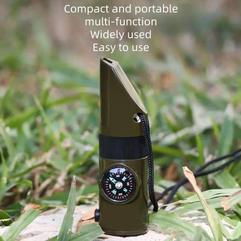 7-in-1 Outdoor Survival Whistle Multifunction 7-in-1 Emergency Whistle Sporting Goods