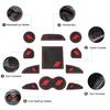 YANWEN Dustproof Trim Mats for Dodge Custom Interior Shifter Cup Holder Door and Center Console 2015-2020 Challenger, Liners, Inserts, Pockets, (11