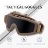 Klare 3-Linsen Schutzbrille Sportbrille Herren Taktische Sonnenbrille Schießbrille