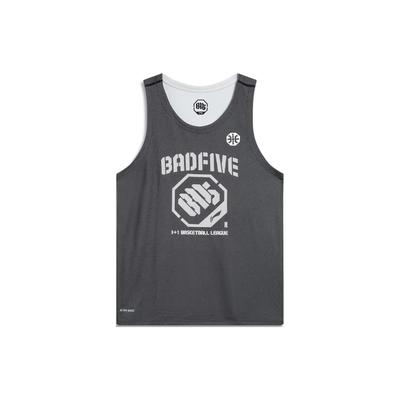 Li Ning Bad Stampa a Cinque Lettere Traspirante Ampia Canotta da Basket Uomo top AAYT045-1