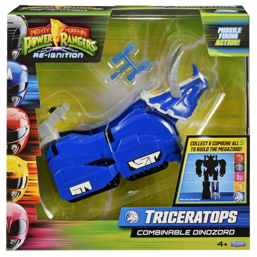 Playmates Toys Mighty Morphin Power Rangers Triceratops Combinable Dinozord