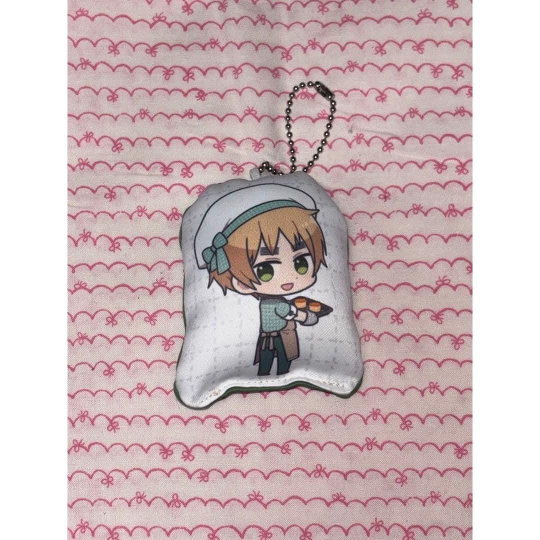 Hetalia World Stars Collaboration Cafe Cushion Key Holder England