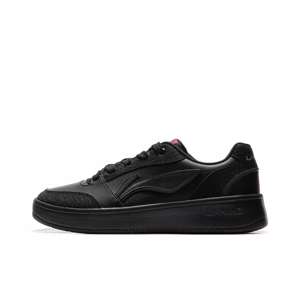 Li Ning Sycee V3 Slip Resistant Abrasion Resistant Balance Low top Skateboard Shoes Men's Black White AGCV107-1(team952-)