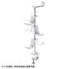 SANWA SUPPLY Game Controller Stand with Clamp (With Headphone Holder/White) JY-STN2W
