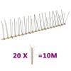 VidaXL Set of 20 4-row Bird Spikes Plastic 10m