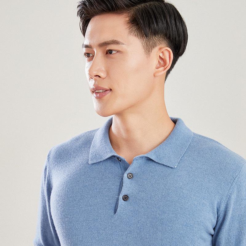 

Мужской кашемировый пуловер с отложным воротником и длинными рукавами в корейском стиле на осень/зиму 2021 XXXL