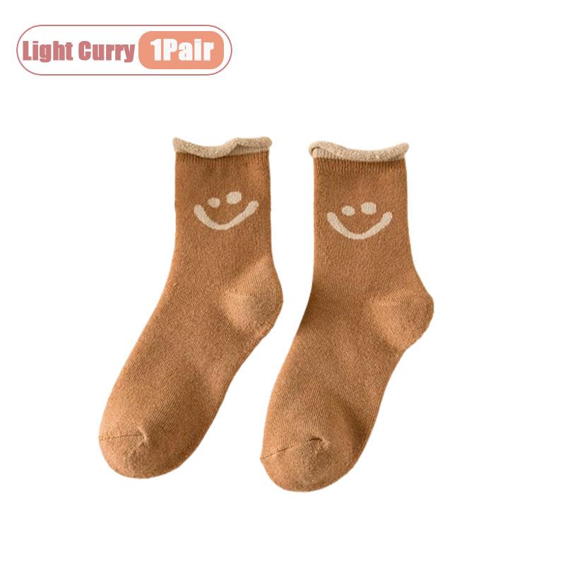 

1-10Pairs Autumn and Winter Women s Fleece Socks with Plush Lining Terry Socks Mid-Calf Cotton Socks for Holiday Christmas Gift S