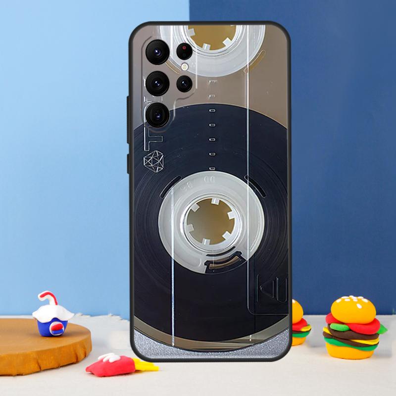 90s Retro Cassette Tape Phone Case For Samsung Galaxy S25 Ultra S9 S10 S20 S22 S21 FE S23 Plus S24 Ultra Cover Coque