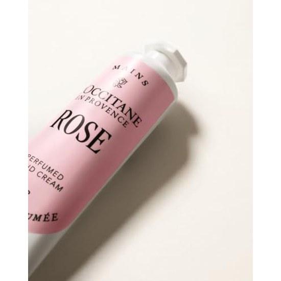 LOCCITANE Fleur de Cerisier Sakura Rose Hand Cream 30mL x 2 bottles towel birthday gift set including message card