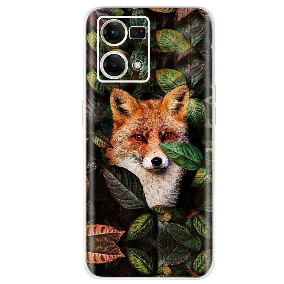 For Oppo F21 Pro 4G Case Oppo Reno7 CPH2363 Colorful Painted Cover Soft Silicone Case For Oppo Reno7 Reno 7 F21 Pro Fundas Coque