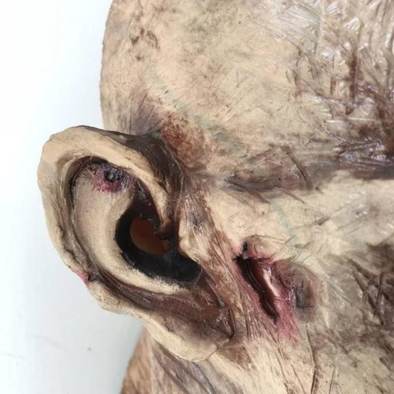 Melting Face Scary Zombies Mask Adult Full Face Head Latex Mask Horror Halloween Cosplay Mask Masquerade Mask