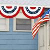 Independence Day Decoration Outdoor Garden Decoration Fence Fence Pendant Fan Flag Hanging Happy Easter Banner Sign Wall Banner
