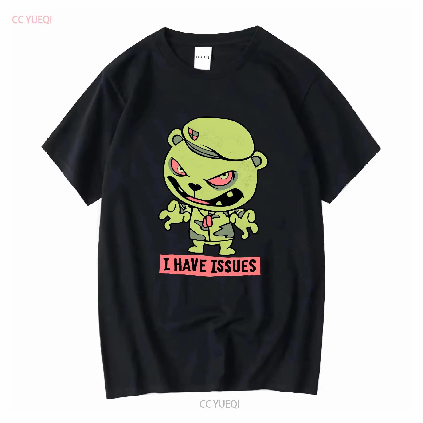 Vintage 2009 Happy Tree Friends Flippy I Have Issues Licensed Black T Shirt Sz M vintage Washed Stylish Comfortable fashion S разноцветный