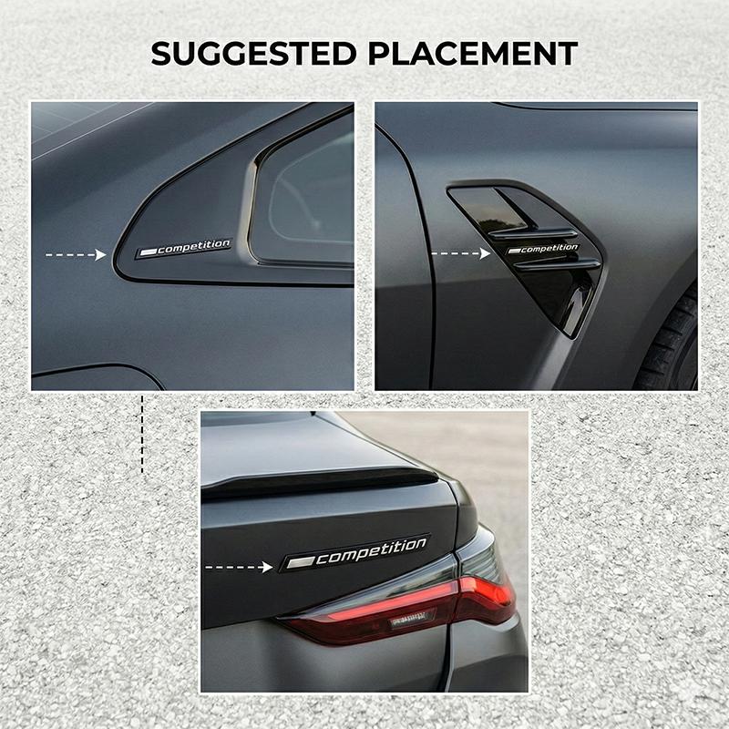 Adesivo Emblema Distintivo Competizione 3D in ABS per BMW M2 M3 M4 M5 M8 G20 G30 F10 F30 F80 Baule Parafango Carrozzeria Logo Decalcomania Accessori