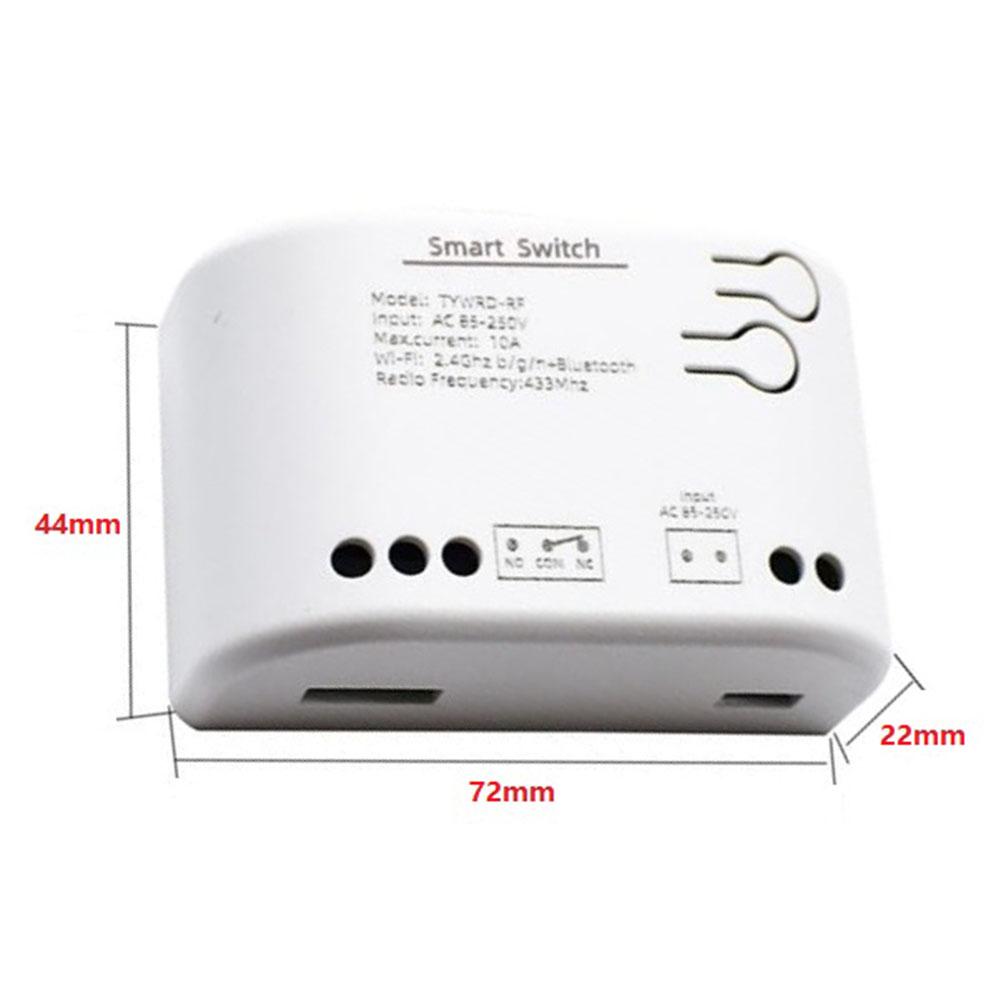 Self-Locking Relay WiFi Smart Switch Dual Power Input AC 85-250V Input Max Current 10A Wifi Wireless Smart Switch