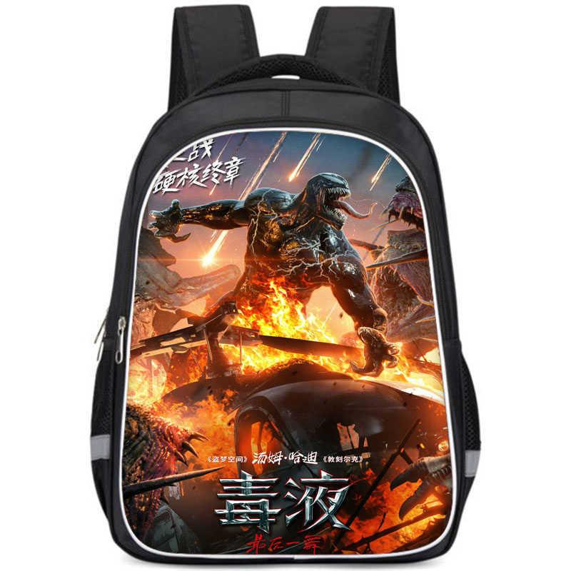 Versatile The Venom Last Dance Cartoon Pattern Backpack For School With High Durability And Comfort