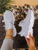 Women's Summer Lightweight Running Shoes - Trendy Flat Bottom Sneakers for Students and Casual Wear