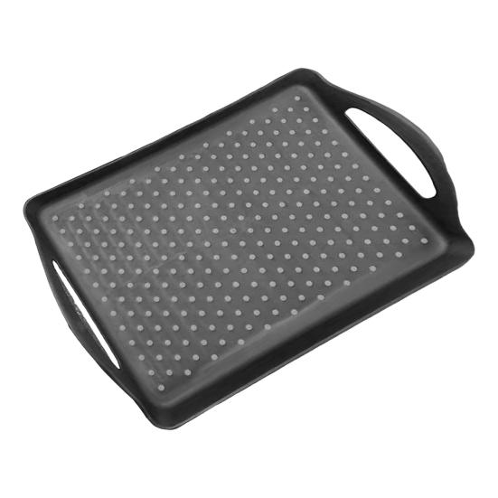 Dual-Handle Serving Tray Anti-slip Dinner Plate Lightweight Stable Countertop Tray Stackable Tray for Food Serving And Storage