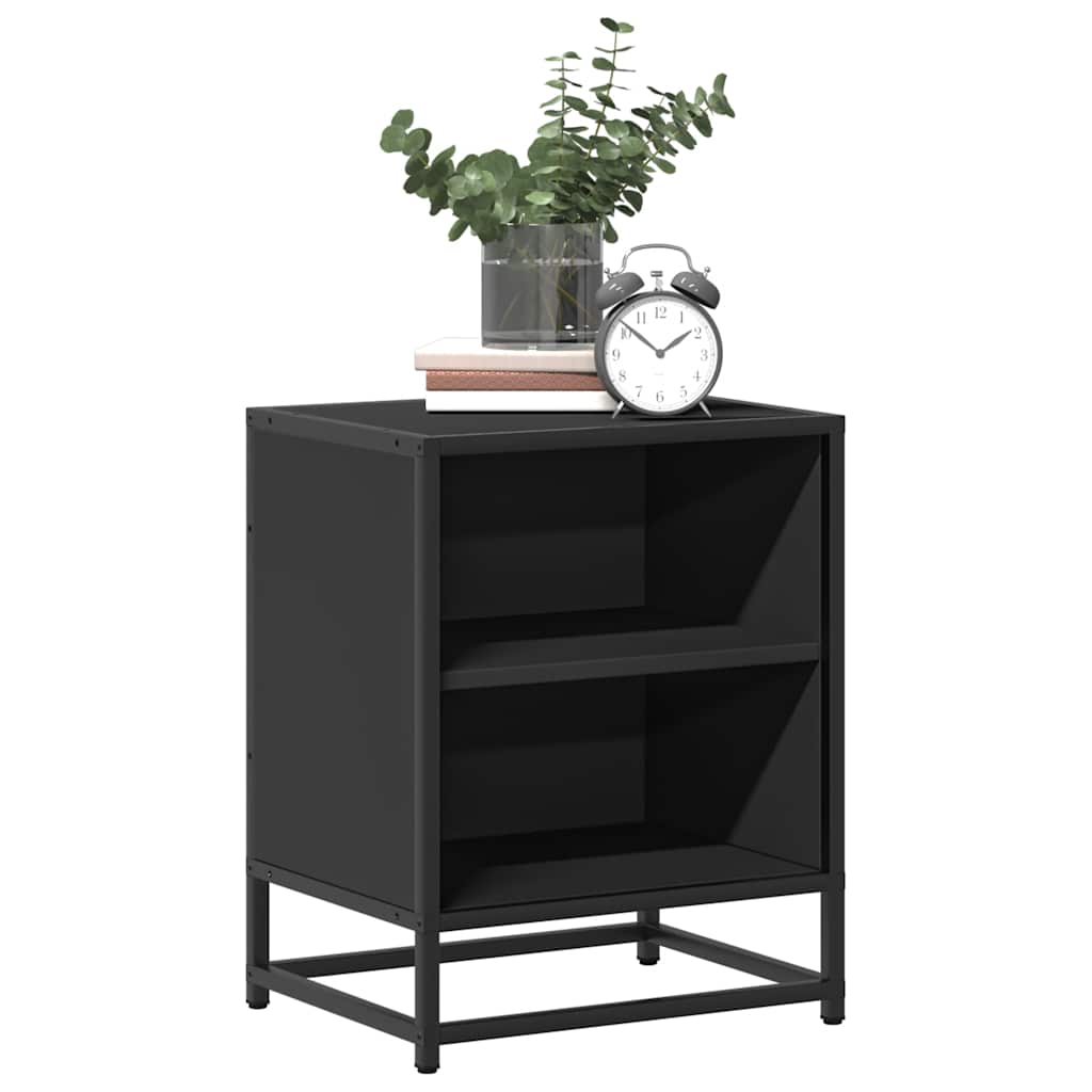 Vidaxl Szafka Nocna, Czarna, 40X31X50 Cm