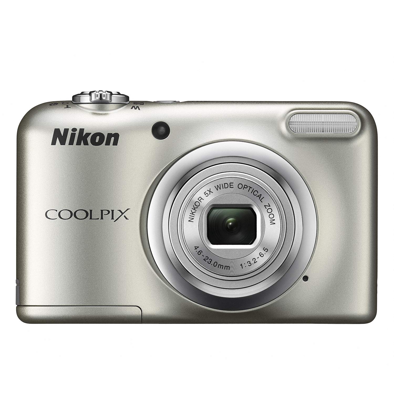

Цифрова камера Nikon COOLPIX A10 Silver 5x Optical Zoom Million Pixels A10SL 16.14 [Тип батареї] срібний