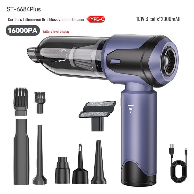 

Ручний бездротовий автомобільний пилосос з потужним всмоктуванням