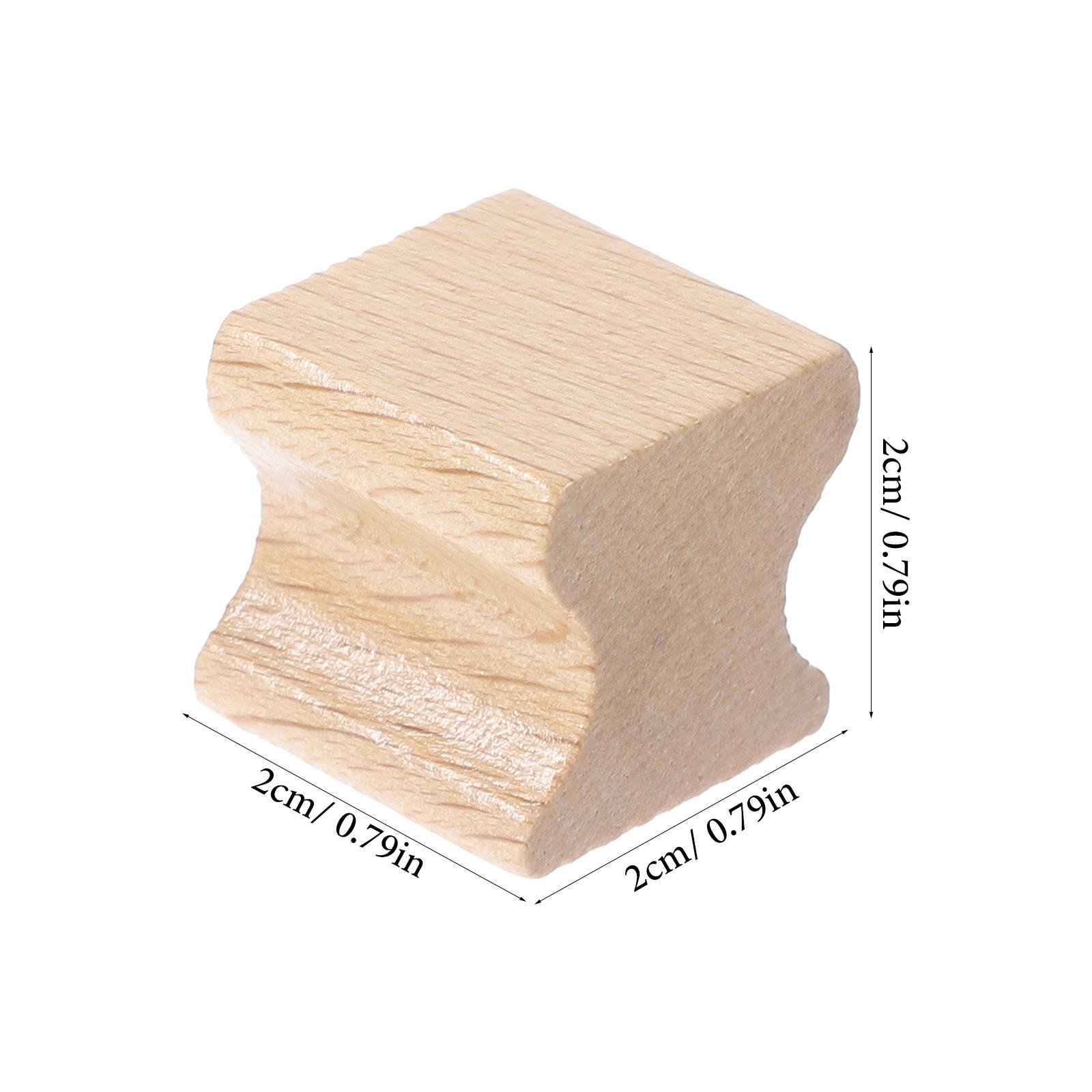 

10pcs Carving Wooden Smooth Wood Stamper Self Making Wooden Scrapbooks Seal Creative Seal Stamps Blank Carving Use Wood Stampers