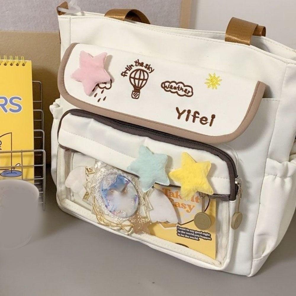 Sweet Shoulder Ita Bag Large Capacity Shoulder Bag Cartoon Y2K Anime Display Bag  Women Use