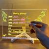 1SET Luminous ins Acrylic Night Light Transparent Light Desktop DIY Handwritten Light Message Painting Night Light lam